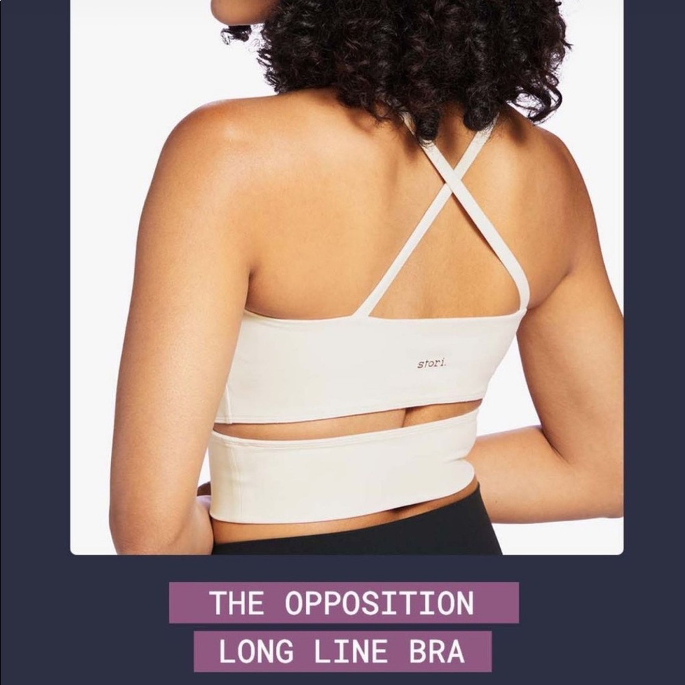 Stori Katy Hearn Opposition Long Line Bra Cloud Size 10